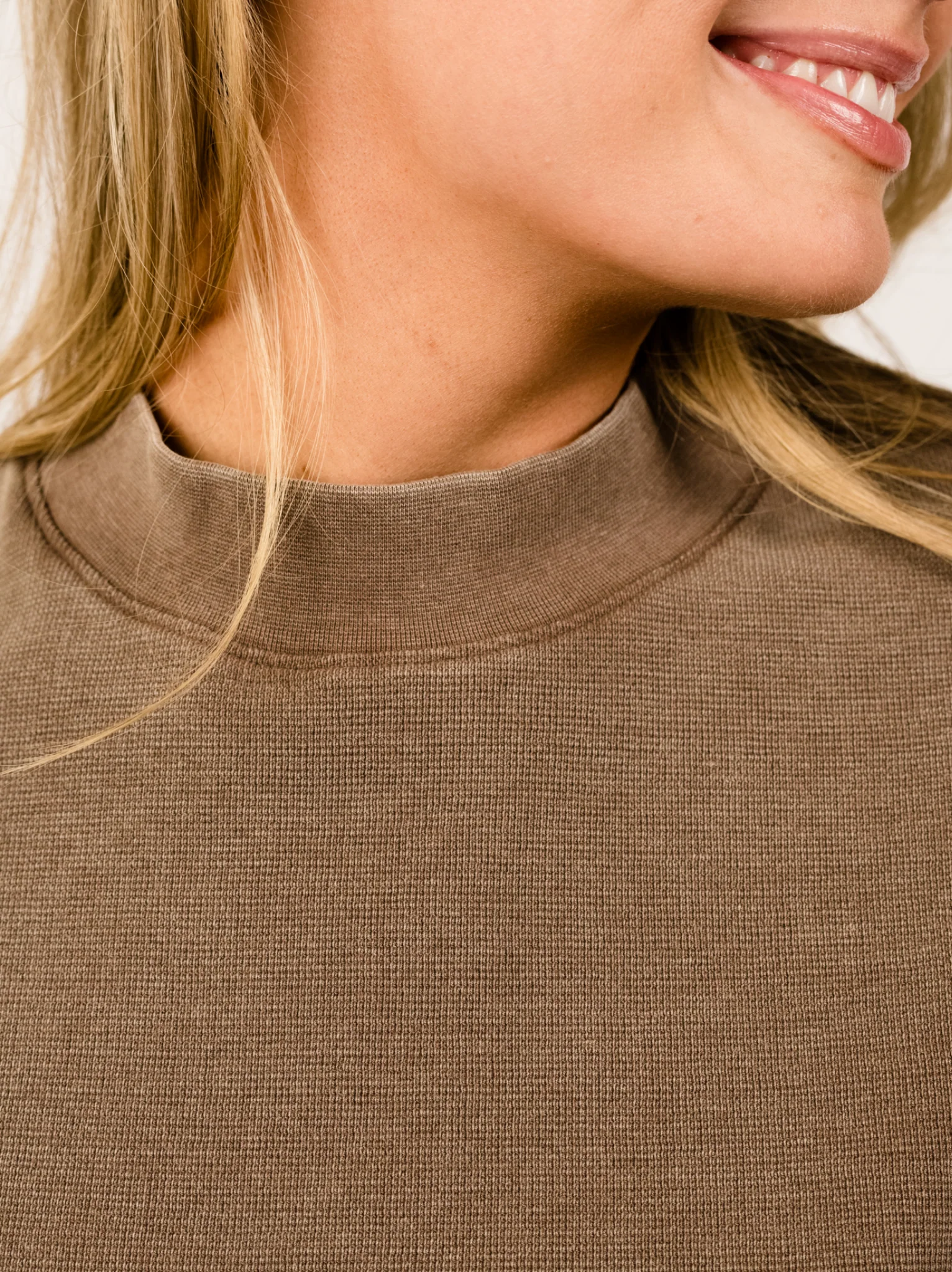 Brea Cozy Waffle Knit Sweatshirt - Image 2