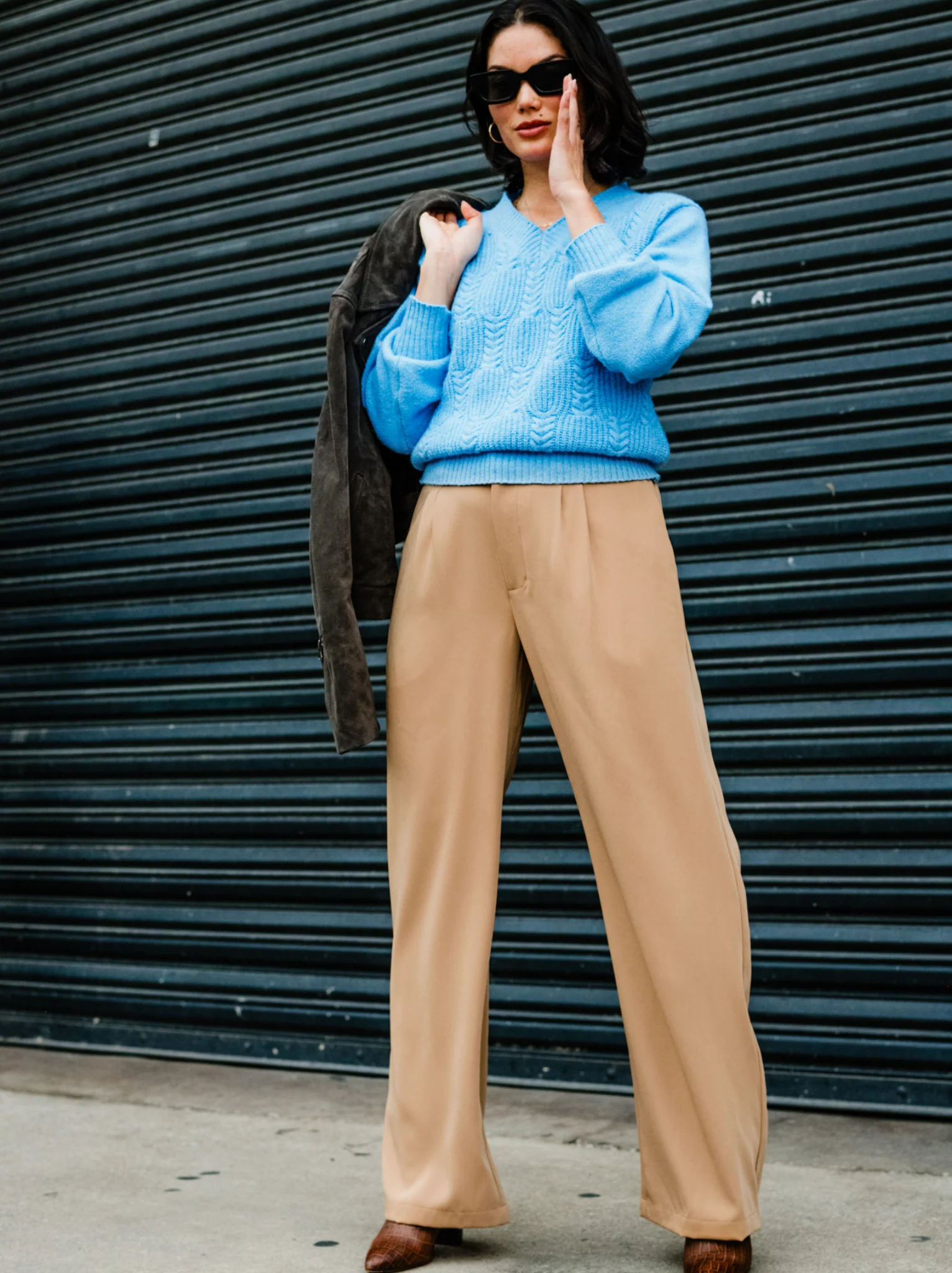 Claire Crepe Wide Leg Pant - Image 3