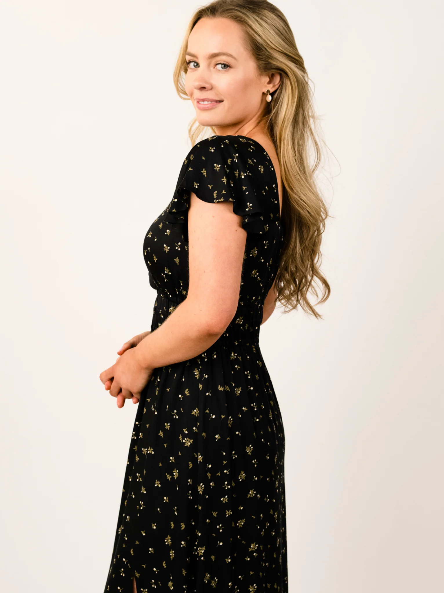 Isabella Smocked Maxi Dress - Image 3