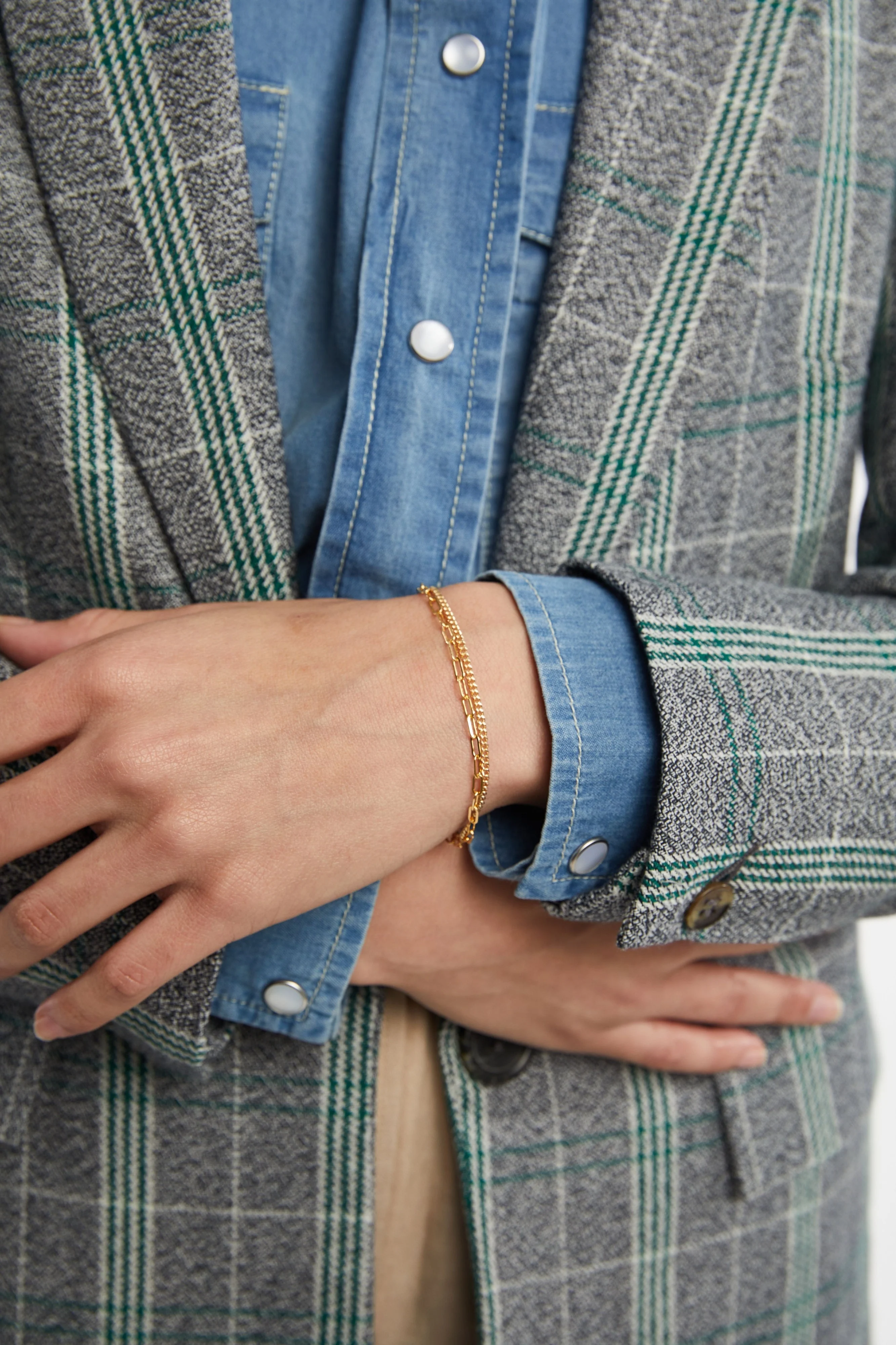 Layered Chain Bracelet - Image 2