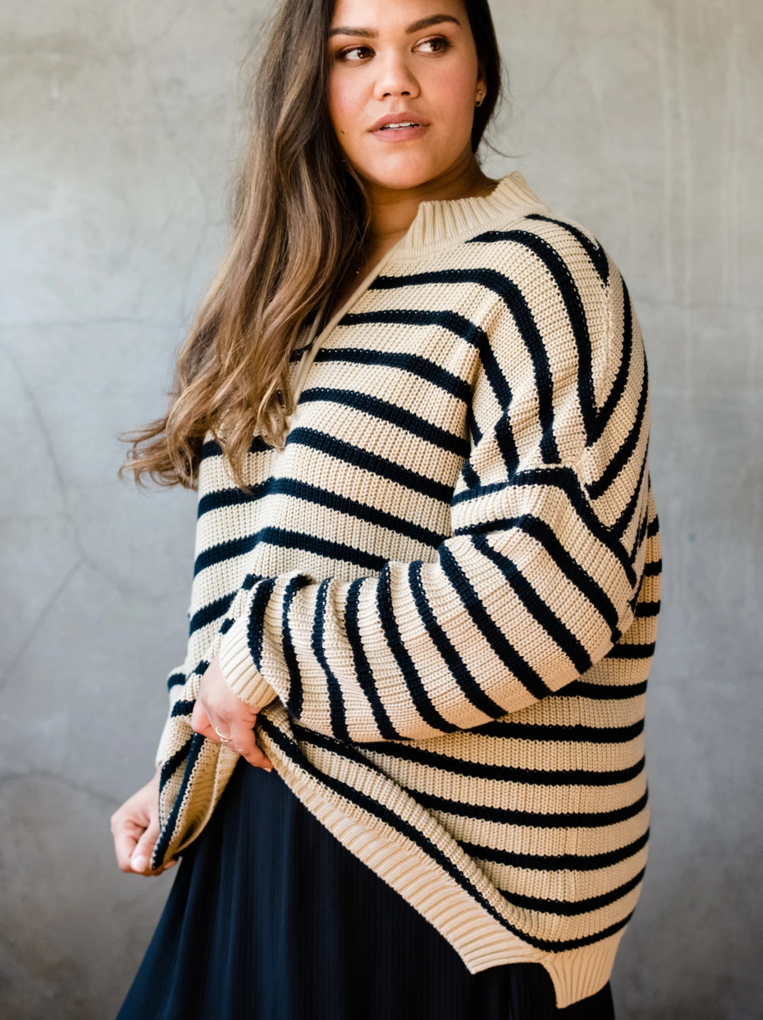 Liz Half Zip Pullover Sweater - Image 3