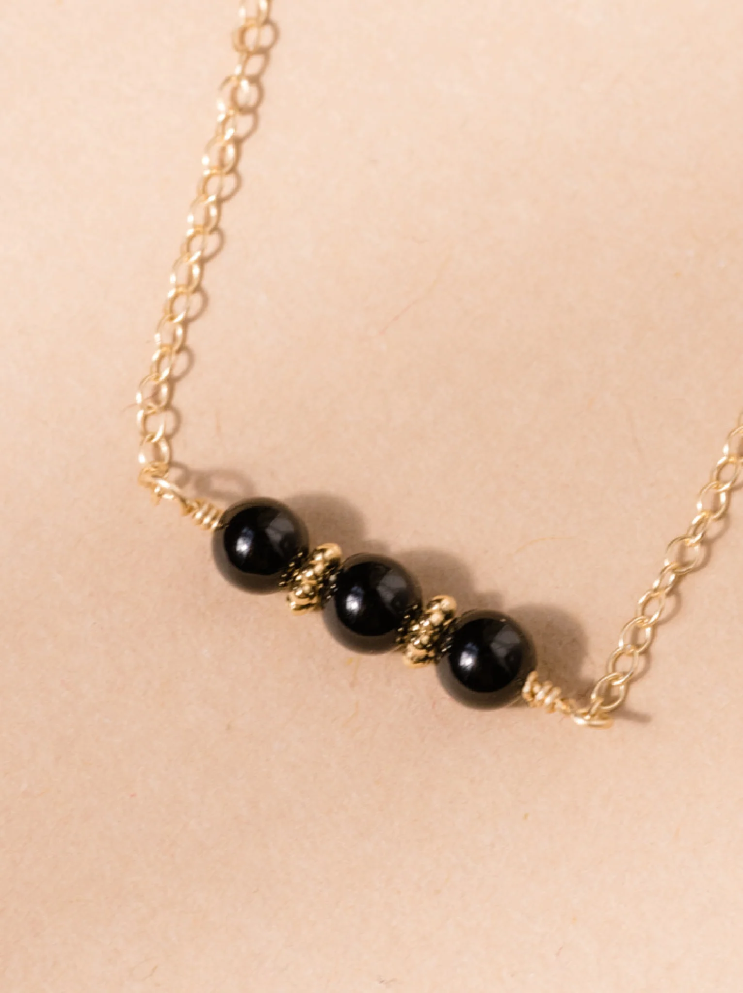 Onyx Trio Necklace - Image 2
