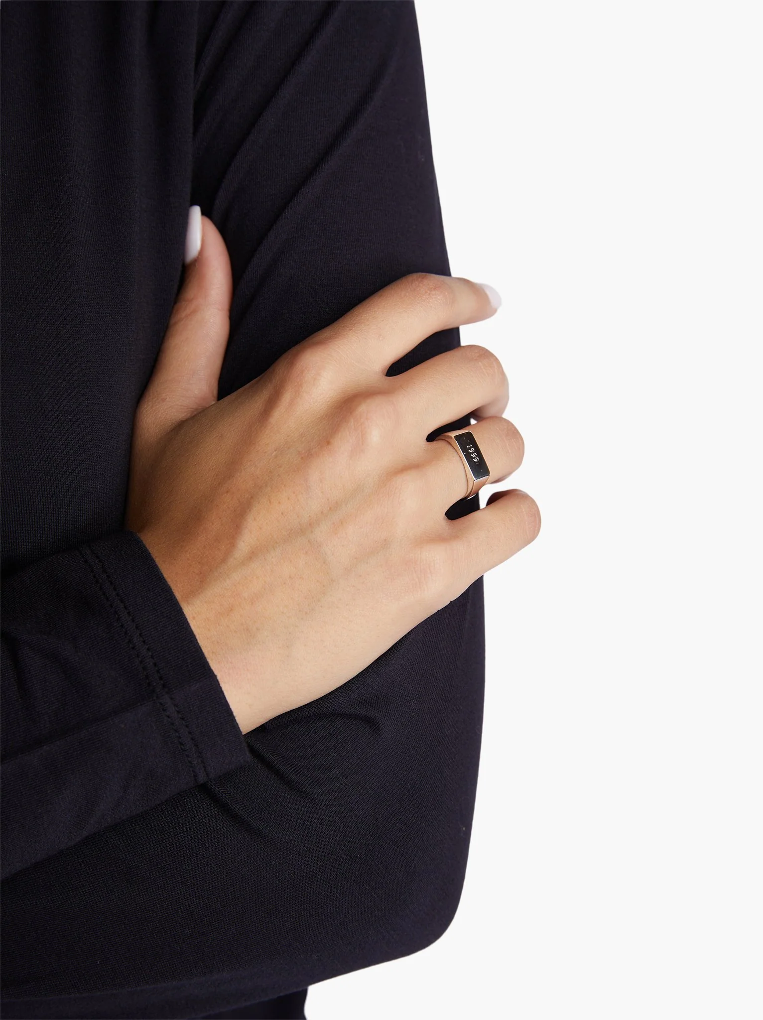 Rectangle Signet Ring - Image 4