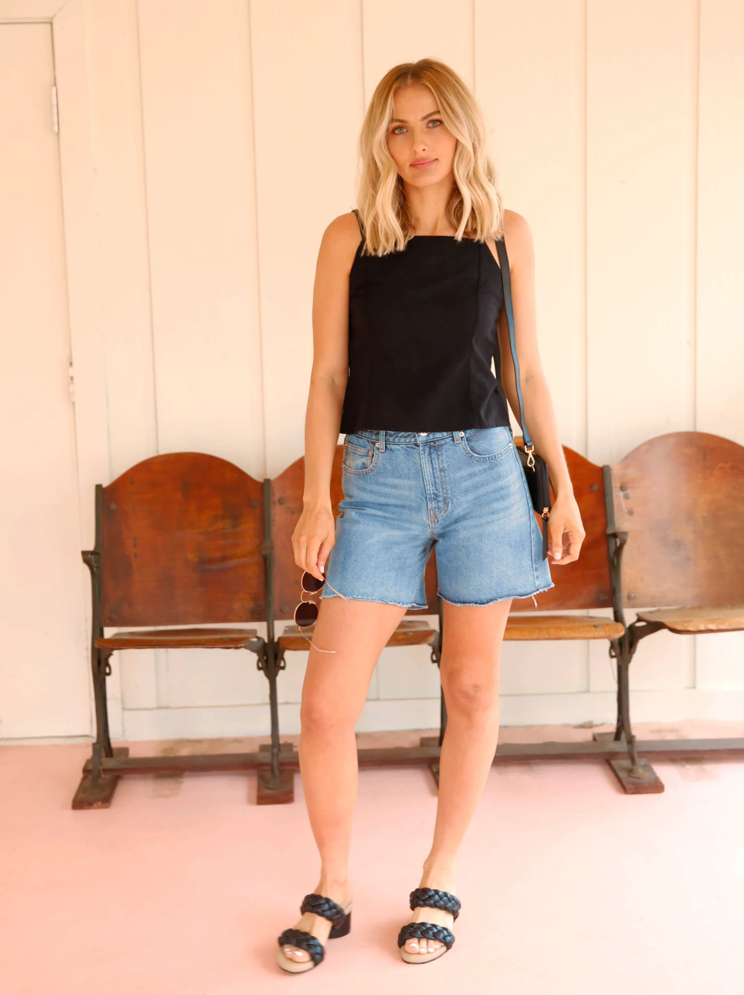 Renee Relaxed Long Denim Short - Image 2