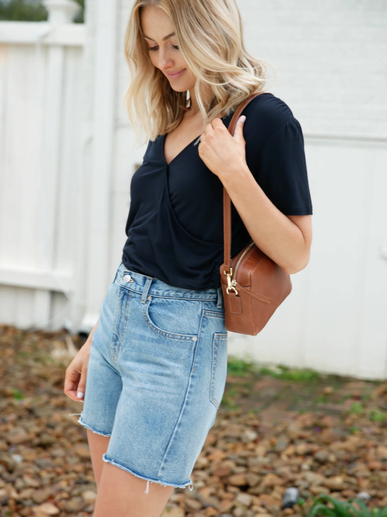 Renee Relaxed Long Denim Short - Image 3